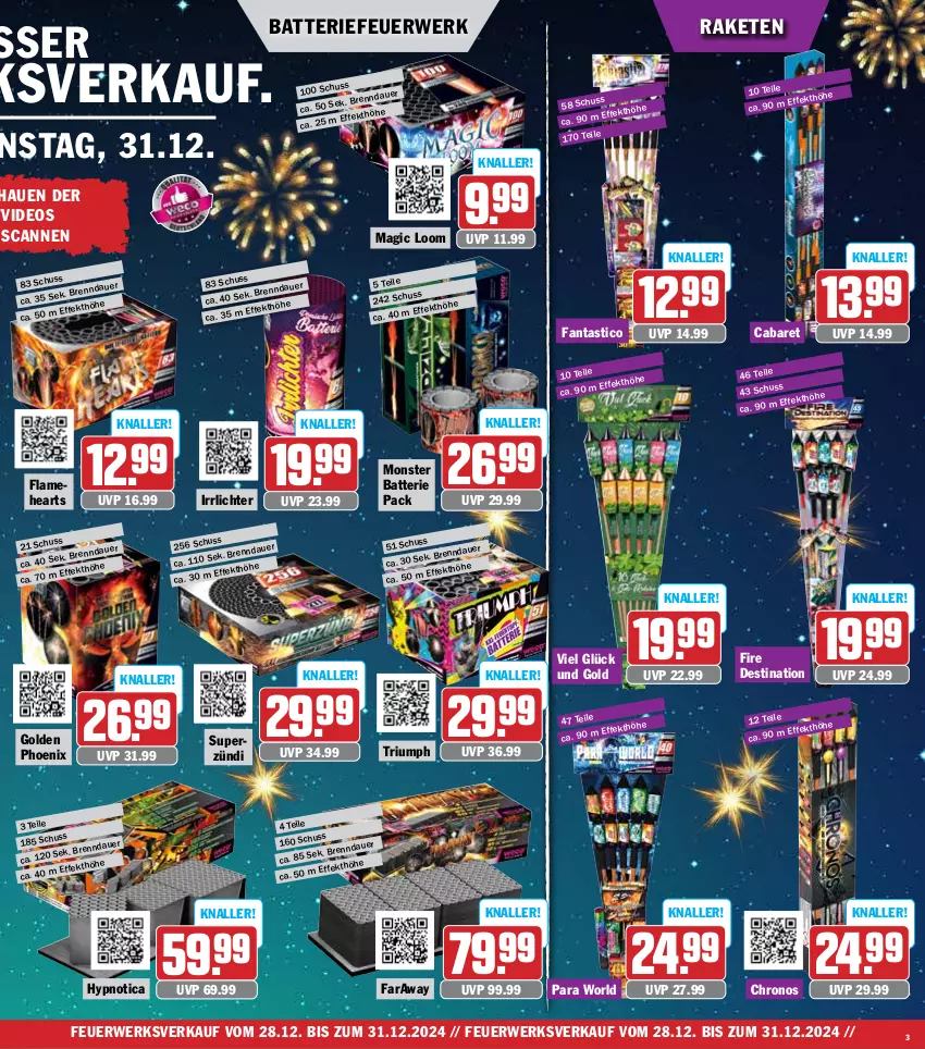 Aktueller Prospekt Hit - Wochenprospekt - von 30.12.2024 bis 04.01.2025 - strona 3 - produkty: asti, auer, batterie, deo, fanta, Flamehearts, monster, Raketen, rwe, Ti, triumph