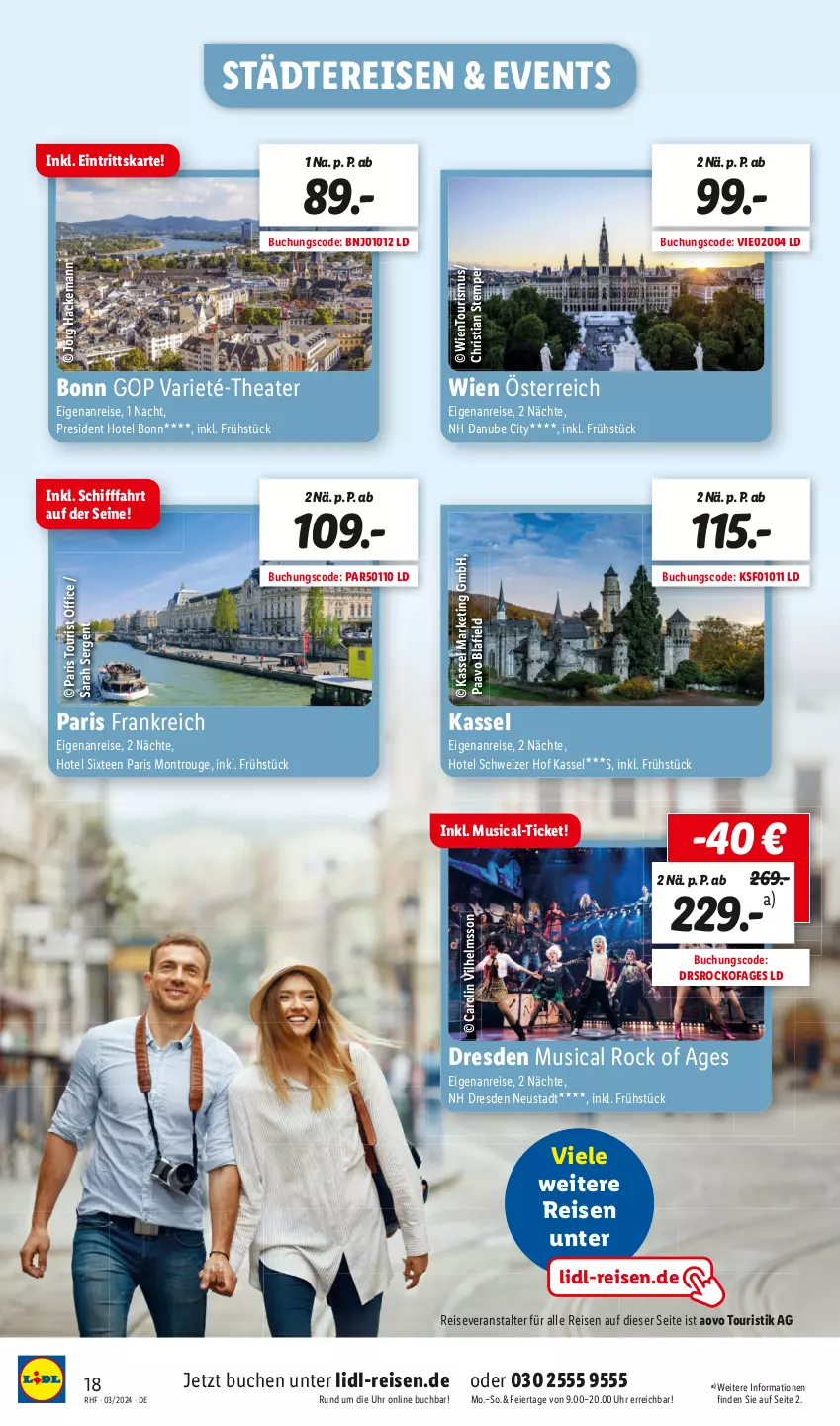 Aktueller Prospekt Lidl - März Reise-Highlights - von 28.02 bis 31.03.2024 - strona 18 - produkty: buch, eier, eis, office, reis, reiseveranstalter, rouge, tee, Thea, Ti, uhr