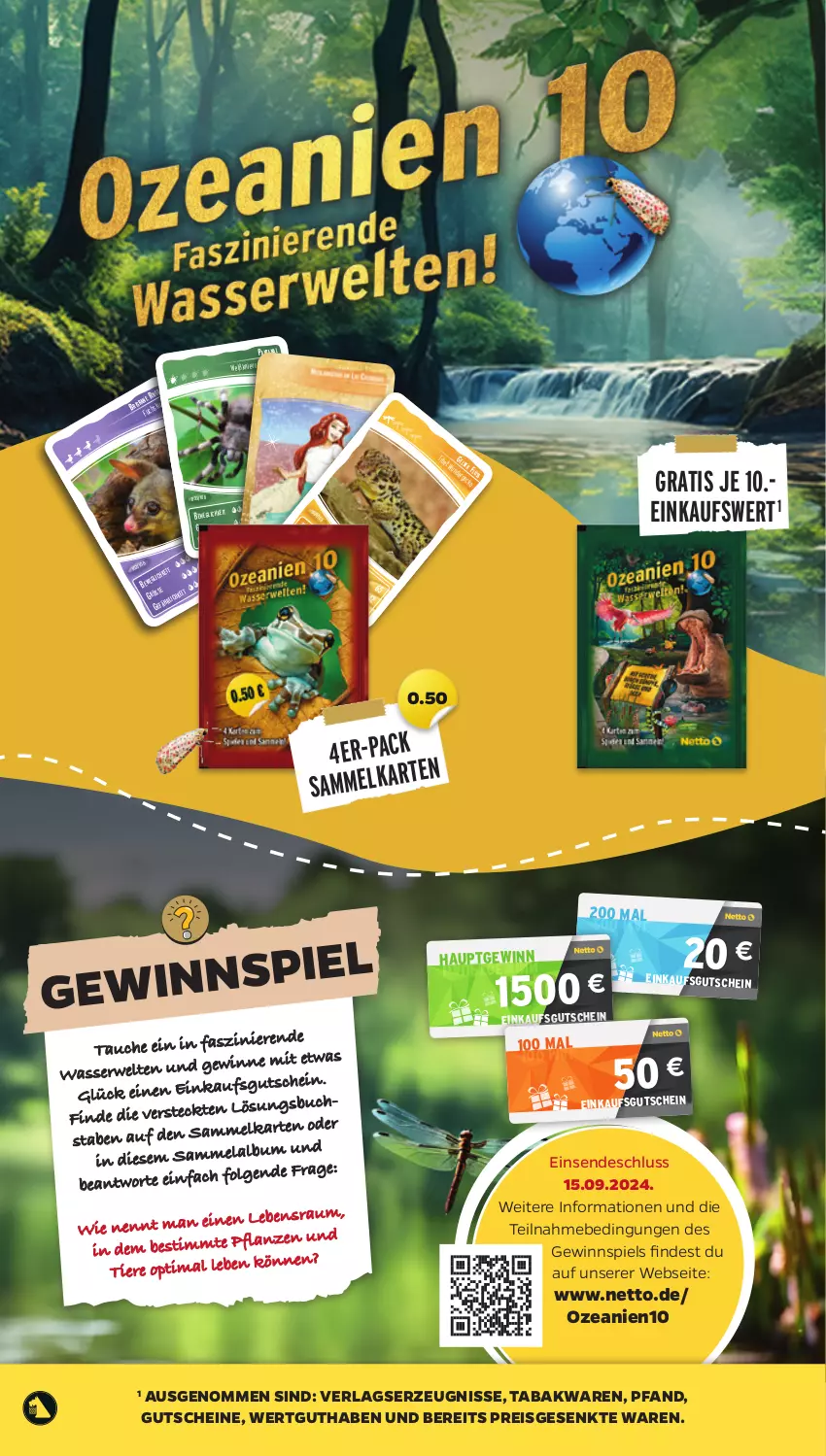 Aktueller Prospekt Netto - Woche 30 - von 22.07 bis 27.07.2024 - strona 2 - produkty: buch, eis, gewinnspiel, gutschein, gutscheine, LG, pflanze, pflanzen, reis, rwe, Ti, Tiere, wasser