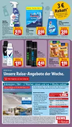 Gazetka promocyjna Rewe - Prospekte - Gazetka - ważna od 29.07 do 29.07.2023 - strona 18 - produkty: Air Wick, angebot, angebote, Bad, bio, biozidprodukte, buch, calgon, Cillit, cillit bang, deo, deospray, deutschsprachige reiseleitung, eis, elle, ente, erde, filet, Finish, fleisch, geschirr, gin, haarspray, inklusivleistungen, kraft, LG, Rauch, reifen, reiniger, reis, rexona, ring, rwe, sagrotan, syoss, Ti, vanish, vita, vitakraft, wasser, wasserenthärter, WICK, Yo