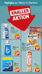 Gazetka promocyjna Rewe - Prospekte - Gazetka - ważna od 29.07 do 29.07.2023 - strona 2 - produkty: Bad, bio, biozidprodukte, calgon, Finish, fisch, geschirr, giotto, haselnuss, LG, nuss, pizza, Rauch, reiniger, rwe, sagrotan, thunfisch, Ti, wagner, wasser, wasserenthärter