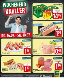 Gazetka promocyjna Edeka - Prospekte - Gazetka - ważna od 18.07 do 18.07.2026 - strona 28 - produkty: Abtei, bratwurst, flasche, gösser, hartkäse, henkel, Käse, natur, radler, rostbratwurst, salami, schenkel, schweizer hartkäse, Ti, wurst, Zelt