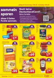 Gazetka promocyjna Netto Marken-Discount - Filial-Angebote - Gazetka - ważna od 19.03 do 19.03.2022 - strona 35 - produkty: angebot, auer, barilla, Ben’s Original, birkel, deutschlandcard, eis, gewürz, Gewürzgurke, gewürzgurken, gin, gurke, gurken, heinz, kaugummi, ketchup, Knödel, knorr, Kühne, nudel, nudeln, pesto, pfanni, reis, sauce, suppe, suppen, suppenliebe, Ti, tomato ketchup, usb, ZTE