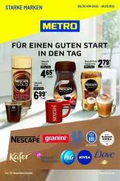 Gazetka promocyjna Metro - Starke Marken - Gazetka - ważna od 09.03 do 09.03.2022 - strona 1 - produkty: Cap, cappuccino, cin, Metro, Nescafé, nescafé gold, Ti