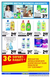 Gazetka promocyjna Metro - Starke Marken - Gazetka - ważna od 09.03 do 09.03.2022 - strona 6 - produkty: allzweckreiniger, Alwa, Always, ariel, auto, eis, fairy, febreze, flasche, geschirr, geschirrspülmittel, Kalkreiniger, lenor, lenor weichspüler, LG, Meister, meister proper, Palette, Pods, reiniger, slip, slipeinlagen, sofortrabatt, sprühflasche, spülmittel, Textilerfrischer, Ti, tisch, vollwaschmittel, waschmittel, weck, weichspüler