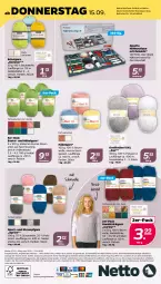Gazetka promocyjna Netto - Woche 37 - Gazetka - ważna od 17.09 do 17.09.2022 - strona 28 - produkty: alle artikel ohne dekoration, angebot, auer, Bau, baumwolle, Clin, dekoration, eis, elle, LG, reis, Ria, rum, Sport, Strickgarn, Ti, wolle