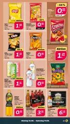 Gazetka promocyjna Netto - Woche 37 - Gazetka - ważna od 17.09 do 17.09.2022 - strona 7 - produkty: chips, crunchips, Donut, donuts, Doritos, eis, eistee, erdnuss, frucht, funny-frisch, gerolsteine, gerolsteiner, getränk, karamell, KnabberSnack, köstritzer, krombache, krombacher, krombacher pils, lorenz, lorenz crunchips, nuss, pfanne, Pfanner, pils, pom-bär, salz, snack, Spezi, steiner, tee, Ti, tortilla, Tortilla Chips