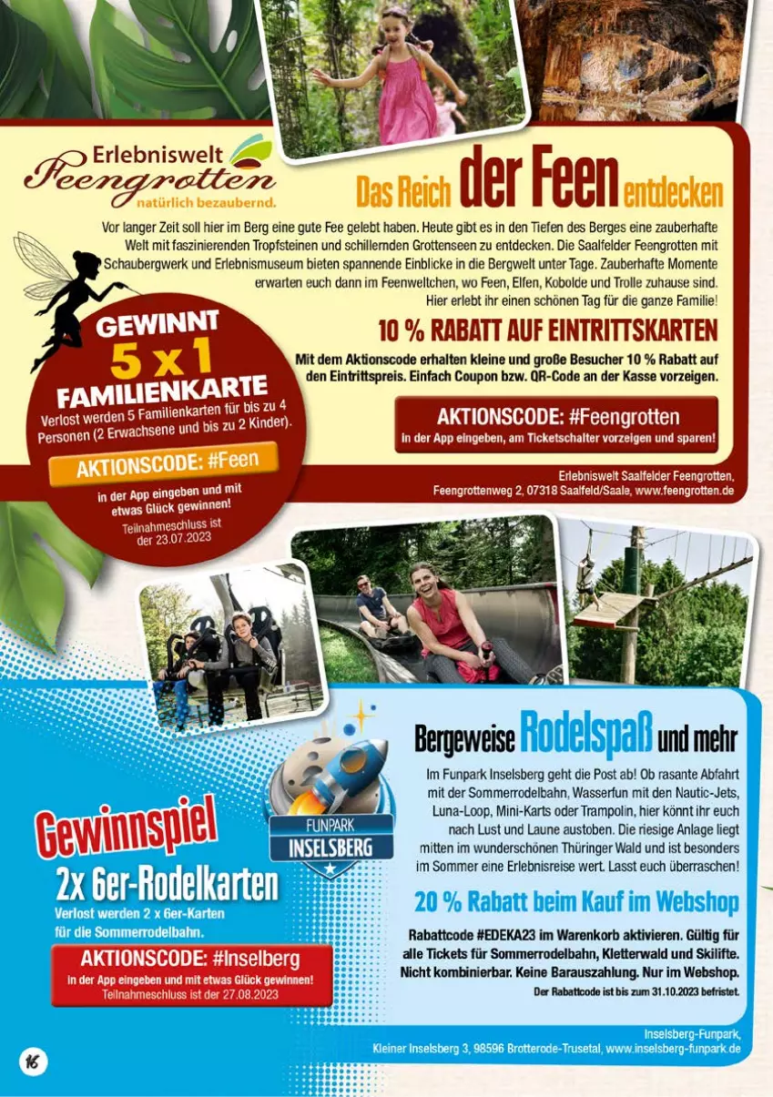 Aktueller Prospekt Marktkauf - Prospekt - von 02.07 bis 08.07.2023 - strona 56 - produkty: aust, coupon, decke, deka, eis, ente, gewinnspiel, Heu, korb, leine, reis, ring, Saalfelder, SANTE, Schal, Ti, Trampolin, wasser