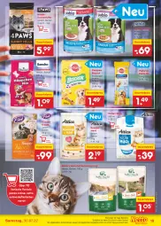 Gazetka promocyjna Netto Marken-Discount - Filial-Angebote - Gazetka - ważna od 30.07 do 30.07.2022 - strona 19 - produkty: angebot, auer, bestpreis, dauertiefpreis, eis, hundenahrung, hundesnack, hundesnacks, katzennahrung, kissen, milch, Müller, natur, pedigree, reis, snack, snacks, Ti, tiefpreis, trockenfutter, ZTE