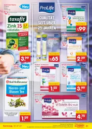 Gazetka promocyjna Netto Marken-Discount - Filial-Angebote - Gazetka - ważna od 30.07 do 30.07.2022 - strona 21 - produkty: angebot, Apotheke, auer, Bad, bestpreis, brause, Brausetabletten, dauertiefpreis, eis, ilag, magnesium, omega, Omega-3, reis, tablet, tablett, Tablette, Taxofit, tee, Ti, tiefpreis, vita, Vitamin B, Vitamine, ZTE