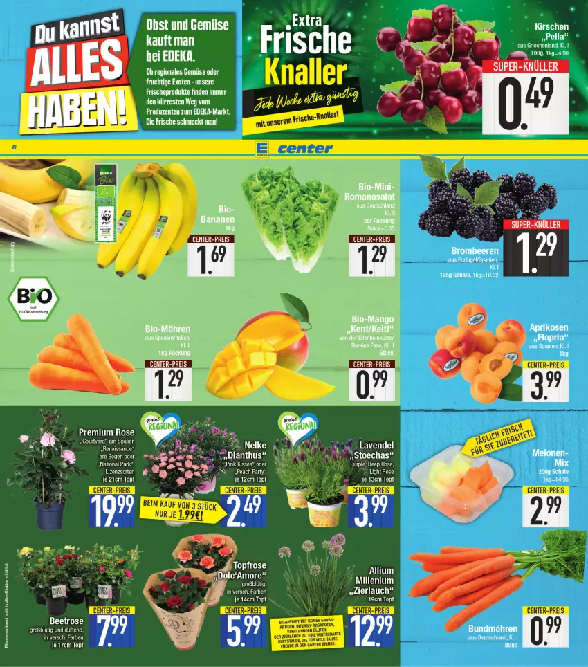 Aktueller Prospekt E Center - Angebote der Woche - von 13.06 bis 18.06.2022 - strona 6 - produkty: banane, bananen, ente, frucht, obst, Ti