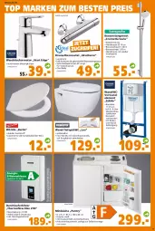 Gazetka promocyjna  - Prospekt für Globus Baumarkt  Achern - Gazetka - ważna od 03.09 do 03.09.2022 - strona 13 - produkty: armatur, auto, Bau, body, brause, brauseschlauch, eis, Elektro, handbrause, Holz, kochfeld, küche, kühlschrank, latte, Mett, passend für alle, reis, Ria, schlauch, Schrank, thermostat, Ti, tisch, Wand-Tiefspül-WC, waschtisch, waschtischarmatur, wasser, wc-sitz