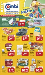 Gazetka promocyjna Combi - Prospekte - Gazetka - ważna od 27.07 do 27.07.2024 - strona 1 - produkty: angebot, angebote, aufstrich, Becher, beere, beeren, bourbon, bourbon whiskey, bratwurst, decke, Deckel, dessert, deutscher schnittkäse, ehrmann, Ehrmann Grand Dessert, eis, elle, flasche, frucht, fruchtaufstrich, gin, gyros, heidelbeere, heidelbeeren, jim beam, Käse, kentucky straight, kraft, küche, Küchen, Leuchte, leuchten, likör, milram, natur, pfanne, pils, pilsener, reis, reiss, sauce, saucen, Schal, Schale, schnittkäse, schwein, teller, Ti, tuc, veltins, veltins pilsener, wein, whiskey, wurst, ZTE