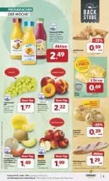 Gazetka promocyjna Combi - Prospekte - Gazetka - ważna od 27.07 do 27.07.2024 - strona 3 - produkty: angebot, angebote, apfel, baguette, brötchen, eis, flasche, fleisch, früchte, galia melonen, honig, honigmelone, Innocent, kartoffel, Käse, kracher, melone, melonen, Nektar, nektarinen, reis, säfte, Schal, Schale, snack, stube, tafeläpfel, tafeltrauben, telefon, Ti, trauben, ZTE