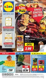 Gazetka promocyjna Lidl - Aktionsprospekt - Gazetka - ważna od 21.05 do 21.05.2022 - strona 1 - produkty: angebot, angebote, Bad, bio, champion, chorizo, coupon, crivit, discount, eis, erde, grill, lebensmittel, LG, Liege, luftmatratze, matratze, Parkside, preisvorteil, pril, Rauch, reis, Ti, ZTE