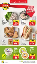 Gazetka promocyjna Lidl - Aktionsprospekt - Gazetka - ważna od 21.05 do 21.05.2022 - strona 10 - produkty: aioli, creme, dip, eis, garnelen, hering, Herings, Heringshappen, knoblauch, ndk, preisvorteil, reis, ring, sandwich, sauce, Schal, Schale, Ti