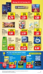 Gazetka promocyjna Lidl - Aktionsprospekt - Gazetka - ważna od 21.05 do 21.05.2022 - strona 13 - produkty: angebot, calgon, coupon, coupons, duplo, eis, ente, ferrero, fructis, garnier, getränk, getränke, hörnchen, kaffee, kakao, LG, maultaschen, milka, mövenpick, nesquik, nestlé, nuss, pralinen, preisvorteil, reis, shampoo, smarties, Tasche, taschen, Ti, wasser, ZTE