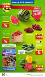 Gazetka promocyjna Lidl - Aktionsprospekt - Gazetka - ważna od 21.05 do 21.05.2022 - strona 40 - produkty: aktionspreis, auer, Bau, Bauer, eis, gurke, gurken, LG, melone, ndk, paprika, Rauch, reis, rezept, rezepte, Schal, Schale, strauchtomaten, suppe, Ti, tomate, tomaten, trauben, wasser, wassermelone