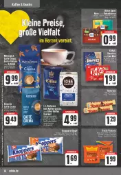 Gazetka promocyjna Edeka - Angebote der Woche - Gazetka - ważna od 17.06 do 17.06.2023 - strona 16 - produkty: aktionspreis, angebot, bett, beutel, caffe, darbo, darboven, deka, eduscho, eis, kaffee, kakao, kitkat, knoppers, mövenpick, nuss, reis, riegel, ritter, ritter sport, smarties, snack, snacks, Sport, Ti, ZTE