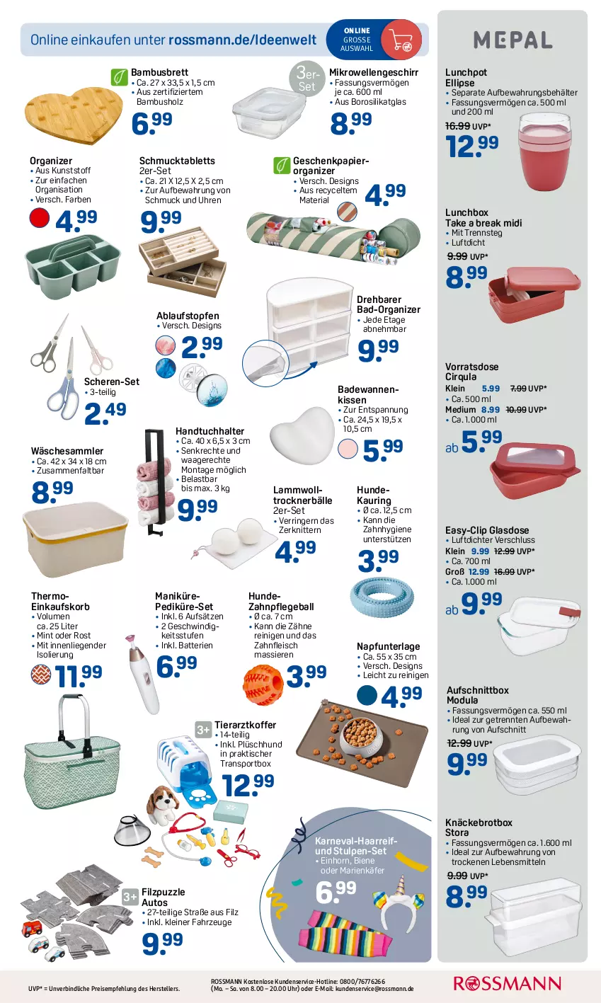 Aktueller Prospekt Rossmann - Prospekte - von 31.01 bis 06.04.2025 - strona 3 - produkty: aufschnitt, auto, Bad, Badewanne, ball, bambus, batterie, batterien, Behälter, brot, deka, einkaufskorb, eis, elle, fleisch, Geschenkpapier, geschirr, handtuch, Handtuchhalter, Holz, HP, käfer, kissen, knäckebrot, koffer, korb, lamm, lebensmittel, leine, Liege, lunchbox, mikrowelle, papier, Plüsch, Puzzle, reis, Ria, ring, Schere, Schmuck, Sport, tablet, tablett, teller, Ti, tisch, topf, Topfen, Trockner, tuc, uhr, usb, Waage, Wanne