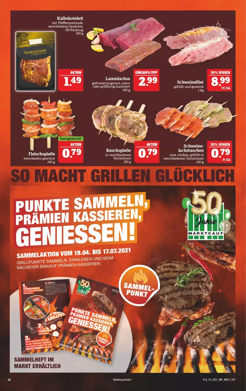 Aktueller Prospekt Marktkauf - Prospekt - von 02.05 bis 08.05.2021 - strona 14 - produkty: Bau, eis, filet, fleisch, Fleischspieße, gewürz, gin, grill, kalbskotelett, kotelett, lachs, marinade, pfeffer, Ria, schwein, schweine, schweinefilet, Tasche, taschen, tee, Ti, wein, weine