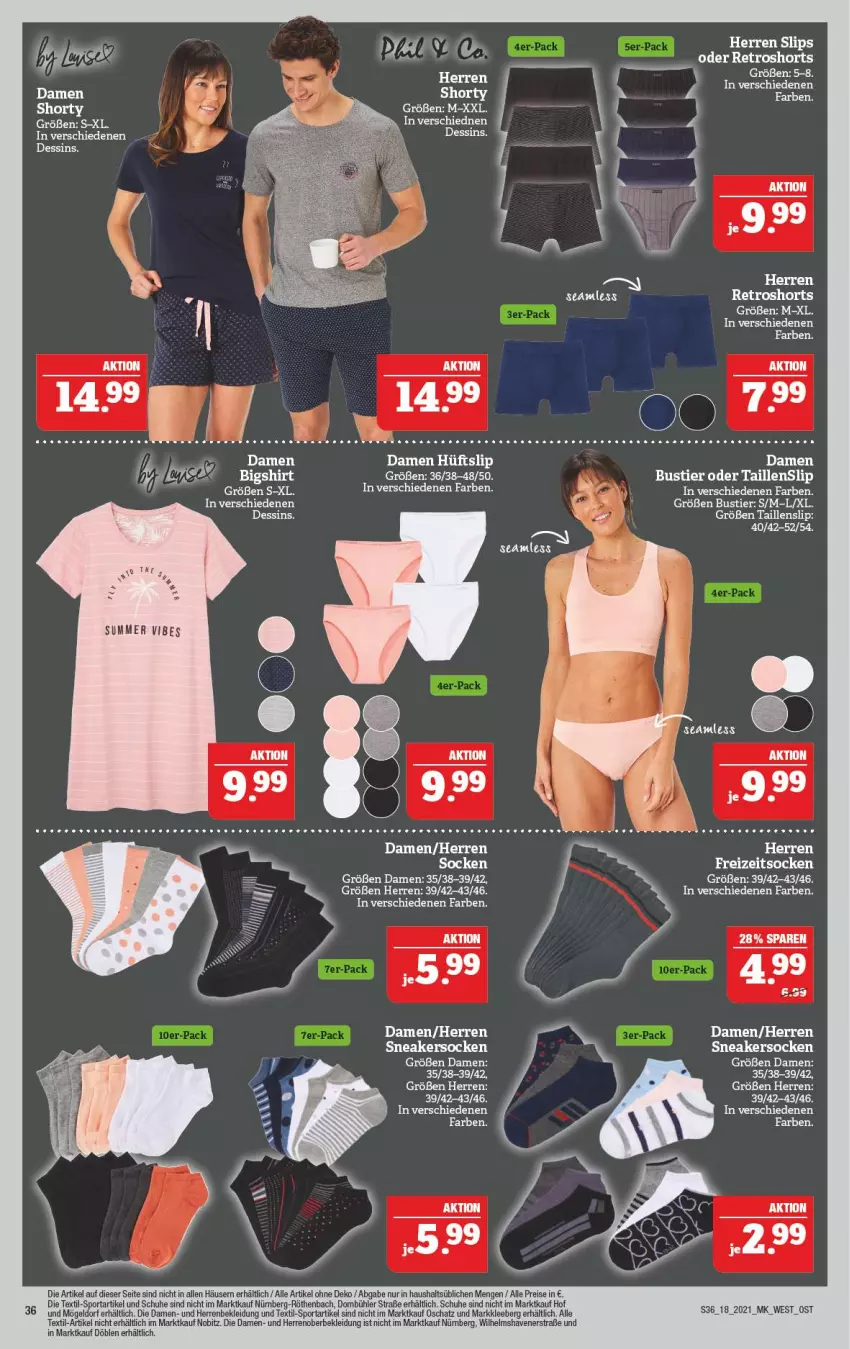 Aktueller Prospekt Marktkauf - Prospekt - von 02.05 bis 08.05.2021 - strona 36 - produkty: eis, Freizeitsocken, kleid, Kleidung, reis, retroshorts, schuhe, shorts, shorty, slip, slips, sneaker, sneakersocken, socken, Sport, Stier, Taillenslip, Ti