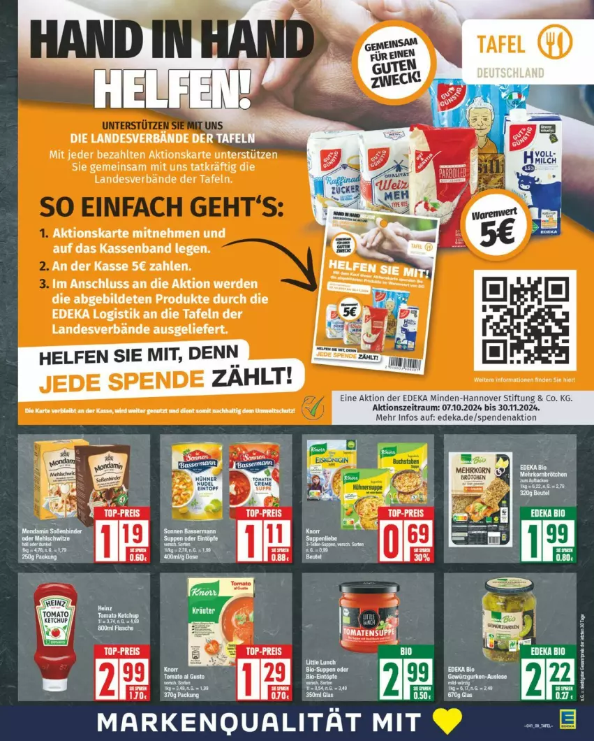 Aktueller Prospekt Edeka - Prospekte - von 07.10 bis 12.10.2024 - strona 9 - produkty: bio, deka, eis, erde, heinz, reis, tee, Ti, top-preis