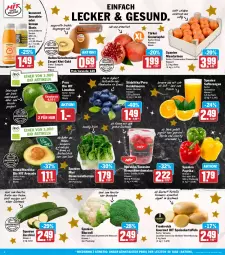 Gazetka promocyjna Hit - Wochenprospekt - Gazetka - ważna od 27.12 do 27.12.2025 - strona 2 - produkty: apfel, aufstrich, avocado, beere, beeren, berliner, bio, bio hit, Bluccoli, blume, blumen, blumenkohl, braten, broccoli, brot, brotaufstrich, butter, caria, cherrytomaten, eis, elle, früchte, grana, granatapfel, grill, heidelbeere, heidelbeeren, Innocent, joghur, joghurt, kartoffel, kartoffeln, kiwi, Kiwi Gold, kuchen, leine, limette, limetten, Lusti, mac, mandarine, mandarinen, Mett, metten, nuss, obst, orange, orangen, paprika, Pfannkuchen, Rana, reis, Ria, rwe, saft, Saftorangen, salat, salate, salatherzen, Salus, Schal, Schale, smoothie, snack, speisekartoffeln, Ti, tisch, tomate, tomaten, zespri, ZTE, zucchini, zucker