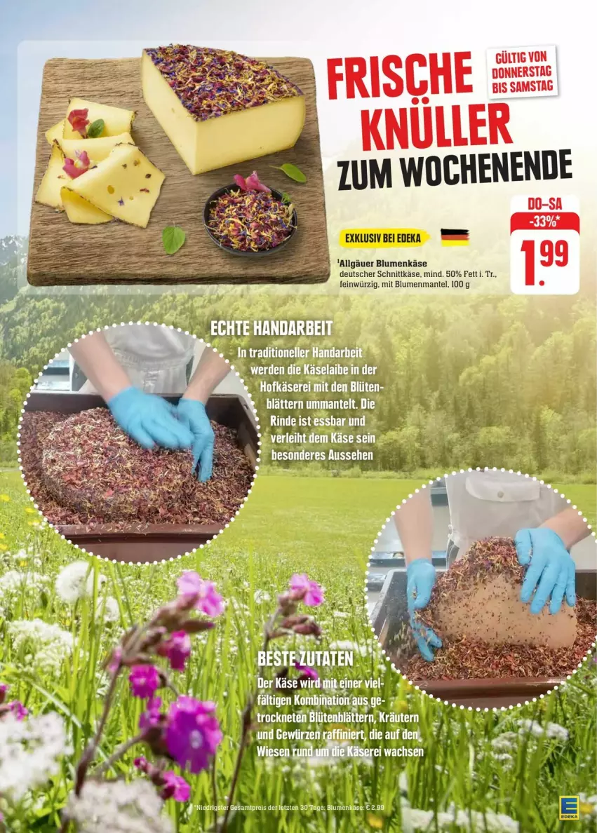 Aktueller Prospekt Edeka - Prospekte - von 08.06 bis 15.06.2024 - strona 7 - produkty: blume, blumen, Blüte, deutscher schnittkäse, eis, erde, Käse, LG, Mantel, rind, schnittkäse