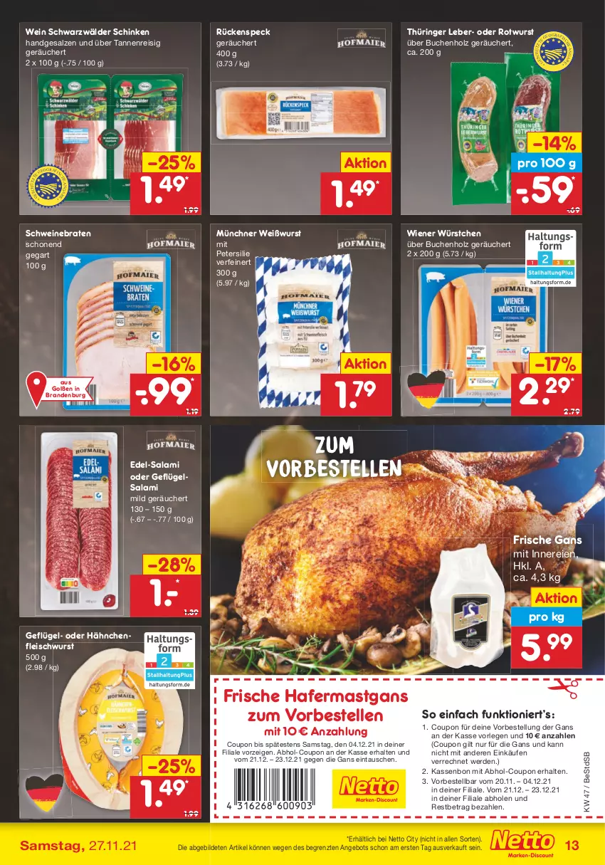 Aktueller Prospekt Netto Marken-Discount - Filial Angebote - von 22.11 bis 27.11.2021 - strona 15