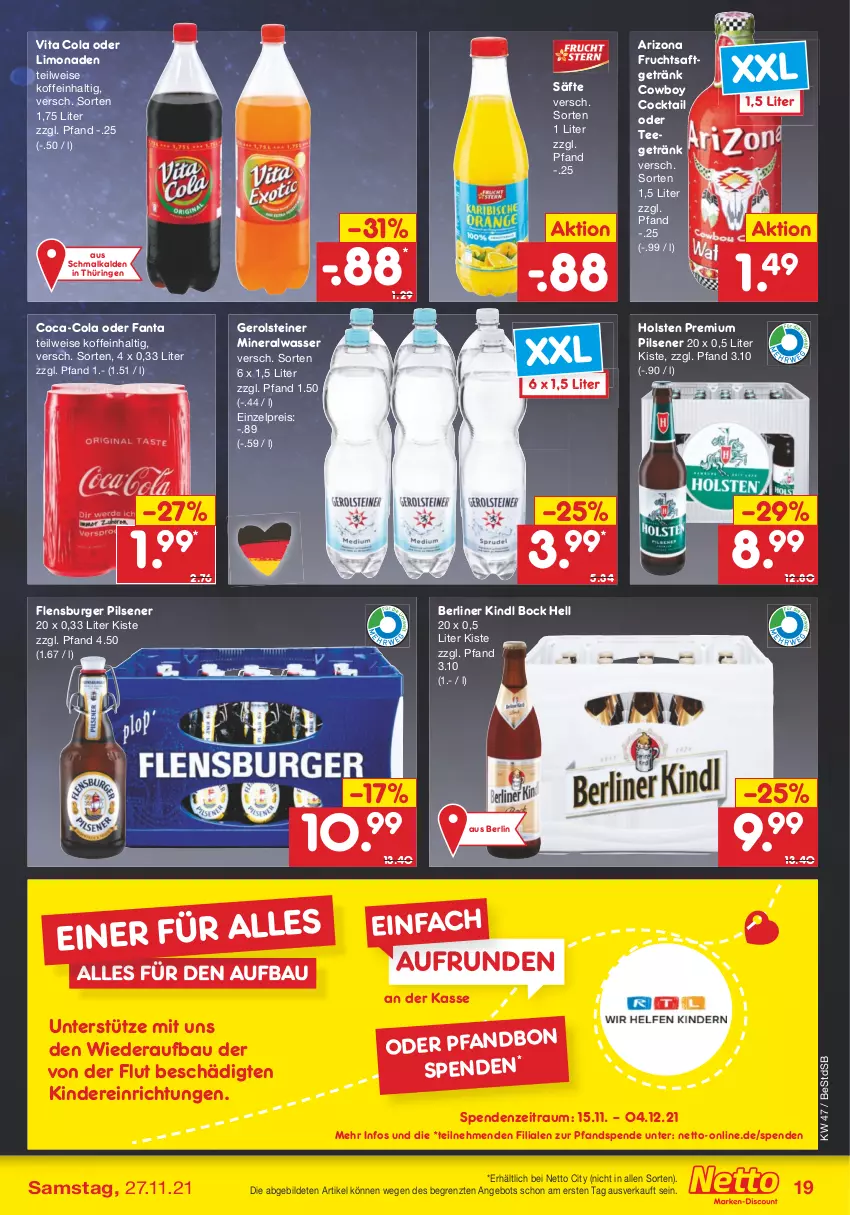 Aktueller Prospekt Netto Marken-Discount - Filial Angebote - von 22.11 bis 27.11.2021 - strona 21