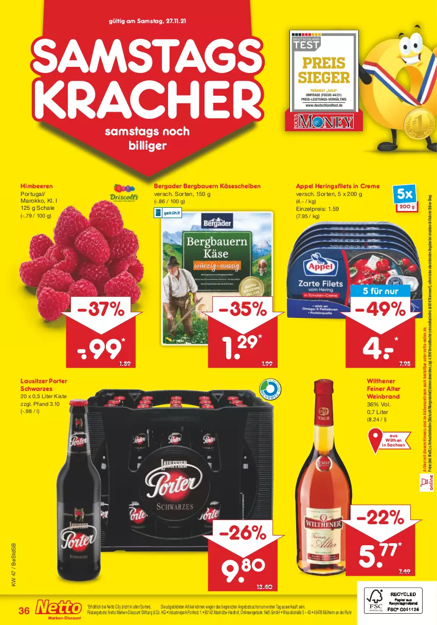 Aktueller Prospekt Netto Marken-Discount - Filial Angebote - von 22.11 bis 27.11.2021 - strona 38