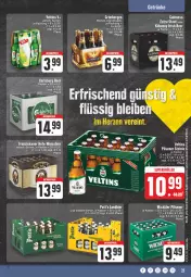 Gazetka promocyjna E Center - Angebote der Woche - Gazetka - ważna od 16.09 do 16.09.2023 - strona 21 - produkty: eis, franziskaner, getränk, getränke, Hefe, pils, pilsener, Ti, veltins, WICK