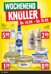 Gazetka promocyjna E Center - Angebote der Woche - Gazetka - ważna od 16.09 do 16.09.2023 - strona 26 - produkty: angebot, arla, arla buko, Becher, braten, Buko, eis, eisbergsalat, flasche, gin, Gorbatschow, hüftsteak, krustenbraten, Mett, metten, Mettenden, rama, raspberry, reis, salat, schinken, steak, tafeläpfel, wodka, ZTE