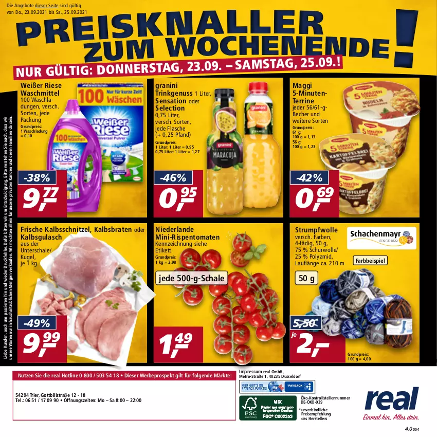 Aktueller Prospekt Real - Real Handzettel - von 20.09 bis 25.09.2021 - strona 48