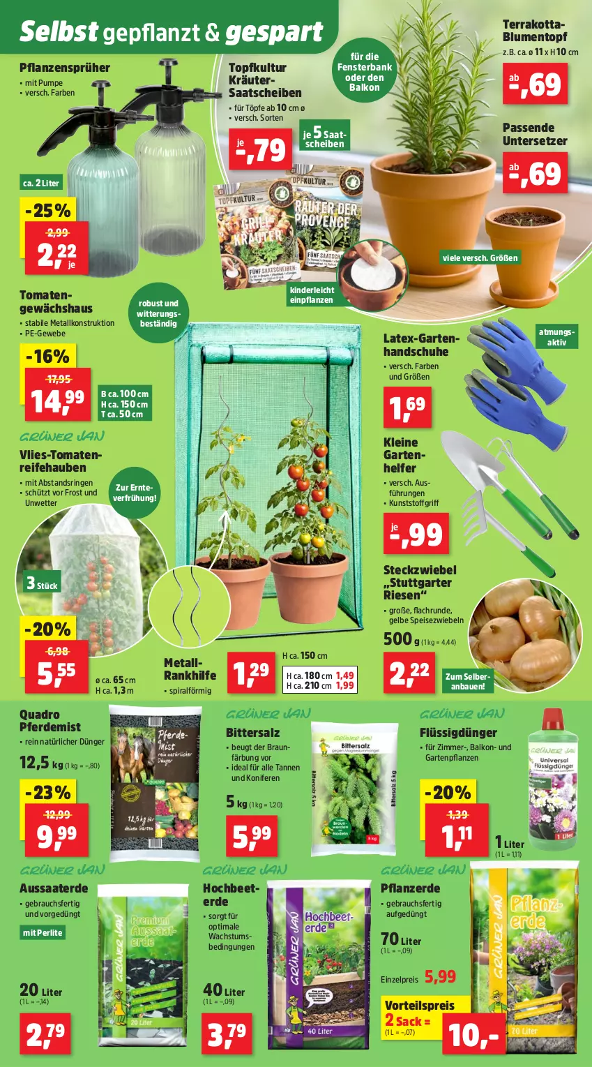 Aktueller Prospekt Thomas Philipps - von 02.02 bis 07.02.2026 - strona 5 - produkty: Bank, Bau, blume, blumen, braun, dünger, eis, erde, fenster, fensterbank, flüssigdünger, Garten, Gartenpflanze, Gewächshaus, handschuhe, Kinder, Konifere, kräuter, leine, pflanze, pflanzen, pflanzerde, quad, Quadro, Rauch, reis, ring, sac, salz, schuhe, Speisezwiebeln, Ti, tomate, tomaten, topf, Untersetzer, vorteilspreis, zwiebel, zwiebeln