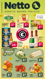 Gazetka promocyjna Netto - Woche 14 - Gazetka - ważna od 08.04 do 08.04.2023 - strona 1 - produkty: beere, beeren, blume, blumen, blumenkohl, butter, erdbeere, erdbeeren, fol epi, gin, hasseröder, irische butter, kerrygold, kerrygold extra, mango, pils, premium pils, rotkäppchen, sekt, spargel, toffifee