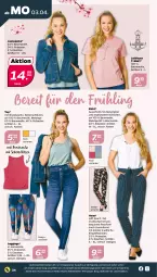 Gazetka promocyjna Netto - Woche 14 - Gazetka - ważna od 08.04 do 08.04.2023 - strona 24 - produkty: auer, Bau, baumwolle, Elan, gin, hose, Jacke, jeans, Jeansjacke, Ria, shirt, T-Shirt, Tasche, taschen, Ti, wolle, ZTE