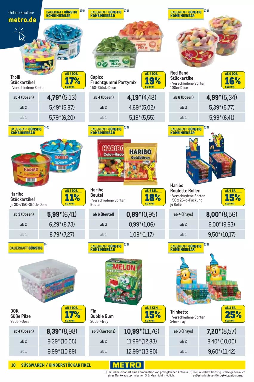 Aktueller Prospekt Metro - Händler Journal - von 29.05 bis 12.06.2024 - strona 10 - produkty: auer, beutel, Cap, eis, frucht, fruchtgummi, haribo, Kinder, Metro, pilze, reis, süsswaren, Ti, trolli