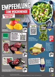 Gazetka promocyjna Edeka - Angebote der Woche - Gazetka - ważna od 14.10 do 14.10.2023 - strona 27 - produkty: Bau, bio, bioland, Birnen, deka, eis, entrecôte, feldsalat, flasche, gulasch, hartkäse, Käse, LG, magazin, mango, mangos, milch, nuss, reis, rind, rinder, sahne, salat, Schal, Schale, schlagsahne, Speck, Sport, super-knüller, Ti, ZTE