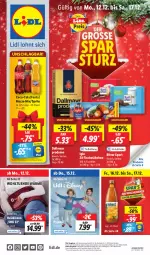 Gazetka promocyjna Lidl - Aktionsprospekt - Gazetka - ważna od 17.12 do 17.12.2022 - strona 1 - produkty: angebot, angebote, Bad, bio, coca-cola, cola, dallmayr, dallmayr prodomo, eis, elle, fanta, filet, fisch, fischstäbchen, Heizkissen, iglo, kissen, Mezzo Mix, preisvorteil, prodomo, Pyjama, reis, ritter, ritter sport, Sport, sprite, teller, Ti, ZTE