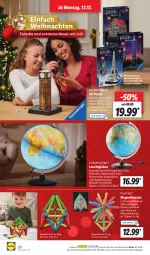Gazetka promocyjna Lidl - Aktionsprospekt - Gazetka - ważna od 17.12 do 17.12.2022 - strona 26 - produkty: Bau, beleuchtung, binden, burger, decke, eis, Kugel, Leuchte, LG, ndk, pril, Puzzle, ravensburger, rwe, Schal, Schale, Ti, Vegeta, weihnachten