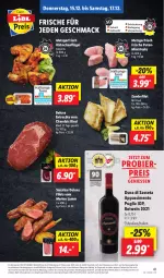 Gazetka promocyjna Lidl - Aktionsprospekt - Gazetka - ważna od 17.12 do 17.12.2022 - strona 41 - produkty: Abtei, angebot, bier, discount, eis, entrecôte, filet, filets, frucht, gewürz, hähnchenflügel, lamm, mac, magazin, obst, pute, reis, rind, rotwein, sim, steak, steaks, Ti, und gemüse, wein, Zander