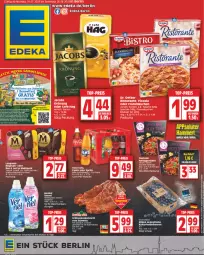 Gazetka promocyjna Edeka - Angebote der Woche - Gazetka - ważna od 05.08 do 05.08.2023 - strona 1 - produkty: angebot, auer, aus dem kühlregal, Bau, Bauer, brut, buch, coca-cola, cola, deka, Dr. Oetker, eis, fanta, fanta oder, fanta oder sprite, fertiggericht, fertiggerichte, flammkuchen, grill, guthabenkarte, henkel, kotelett, kuchen, kühlregal, lamm, langnese, magnum, oder sprite, raspberry, regal, reis, rel, ristorante, Schal, Schale, schwein, sprite, tee, telefon, Ti, top-preis, Tüte, vernel, weichspüler, wein, Yo, yoghurt, ZTE