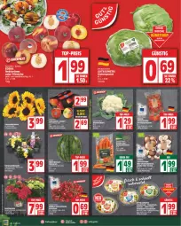 Gazetka promocyjna Edeka - Angebote der Woche - Gazetka - ważna od 05.08 do 05.08.2023 - strona 6 - produkty: beutel, bio, blume, blumen, blumenkohl, braun, champignon, champignons, deka, edeka bio, eis, eisbergsalat, fisch, hortensie, hortensien, melone, melonen, möhren, oder pfirsiche, pfirsich, pfirsiche, reis, Ria, salat, Schal, Schale, schinken, snack, snacks, sonnenblume, sonnenblumen, speisemöhren, tafeläpfel, tee, thunfisch, Ti, top-preis, topf, wasser, ZTE