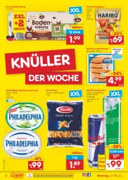 Gazetka promocyjna Netto Marken-Discount - Filial-Angebote - Gazetka - ważna od 02.07 do 02.07.2022 - strona 2 - produkty: auer, barilla, bockwurst, drink, eier, eis, energy drink, frischkäse, frucht, fruchtgummi, haribo, Käse, krakauer, ndk, pasta, philadelphia, red bull, reis, Ti, versandkostenfrei, wurst