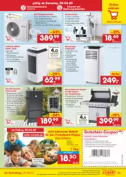 Gazetka promocyjna Netto Marken-Discount - Filial-Angebote - Gazetka - ważna od 02.07 do 02.07.2022 - strona 31 - produkty: abdeckhaube, akku, angebot, Bau, bestpreis, coupon, decke, Deckel, edelstahl, eis, ente, erde, fernbedienung, gasgrill, grill, grillfläche, grillrost, gutschein, Kamin, klimagerät, kühlakku, LG, ndk, Rauch, reis, Ria, ring, Schal, Schale, standventilator, Ti, ventilator, versandkostenfrei, wandhalterung, wasser, ZTE