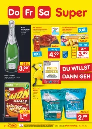 Gazetka promocyjna Netto Marken-Discount - Filial-Angebote - Gazetka - ważna od 02.07 do 02.07.2022 - strona 34 - produkty: backfisch, cerealien, eis, filegro, fisch, fischstäbchen, iglo, jahrgangssekt, katzennahrung, marinade, mumm, ndk, nestlé, Ofen, purina, reis, schwein, schweine, schweinenacken, sekt, steak, steaks, Ti, versandkostenfrei, wein, weine, Weste