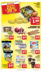 Gazetka promocyjna Marktkauf - Prospekt - Gazetka - ważna od 27.01 do 27.01.2024 - strona 6 - produkty: apfel, arla, arla buko, Becher, brot, Buko, caffe, deka, eis, frischkäse, grana, granatapfel, herta, kartoffel, kartoffeln, Käse, kiwi, latte, mozzarella, Rana, reis, rel, speisekartoffeln, Ti, Weizenbrot, ZTE