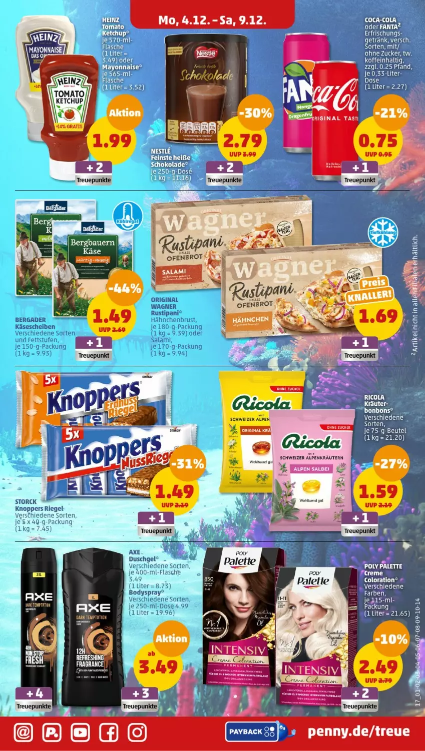 Aktueller Prospekt Penny - Prospekte - von 04.12 bis 09.12.2023 - strona 17 - produkty: brot, duschgel, gin, knoppers, kräuter, kräutern, Ofen, Palette, riegel, schoko, schokolade, Ti, Yo